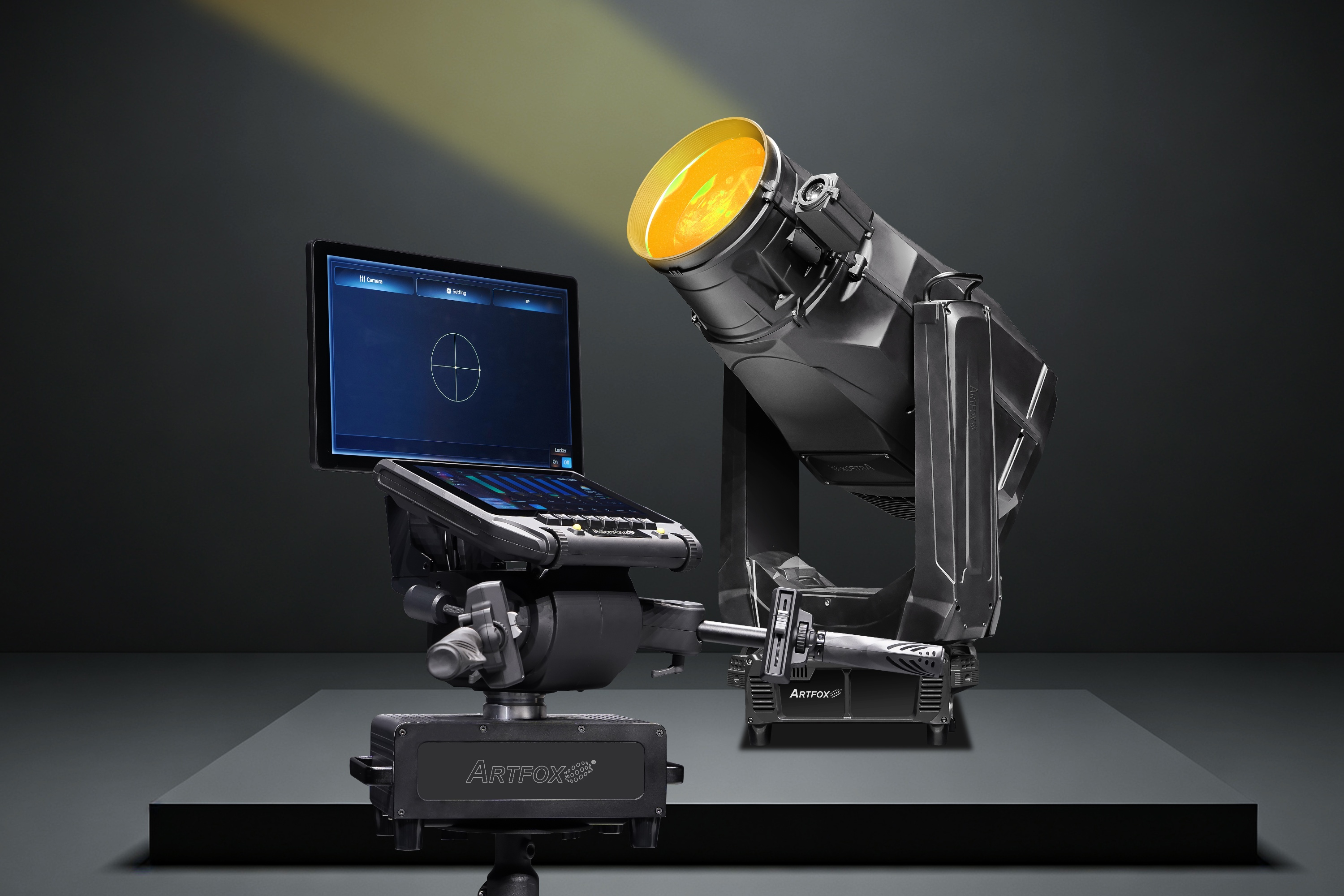 Follow Light:Track Control System with Camera, Touch screen, 1800w LED lamp, IP65